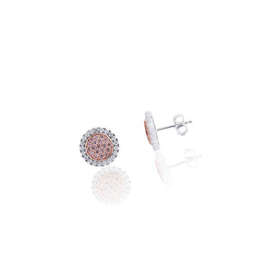 Diamond Round Stud Earrings