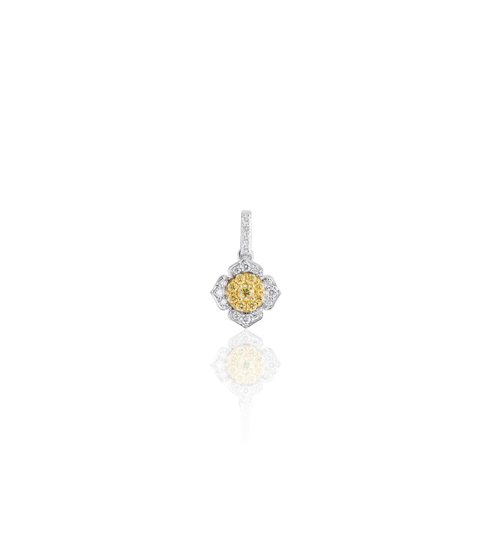 Diamond Flower Pendant