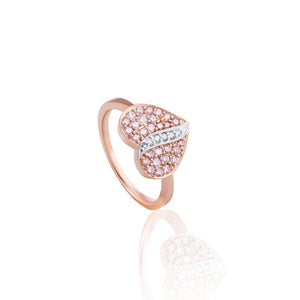 Diamond Heart Promise Ring