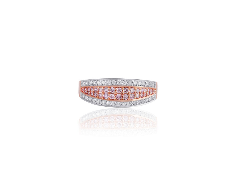 Diamond Multi-Row Vintage Style Ring