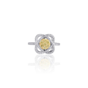 Accent Knot Diamond Ring