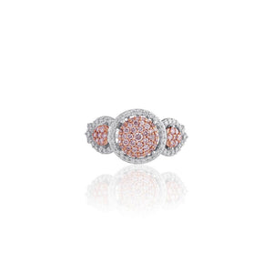 Tripple Diamond Cluster Ring