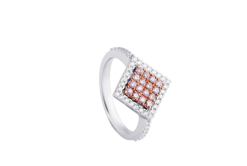 Pink Diamond SQ Ring