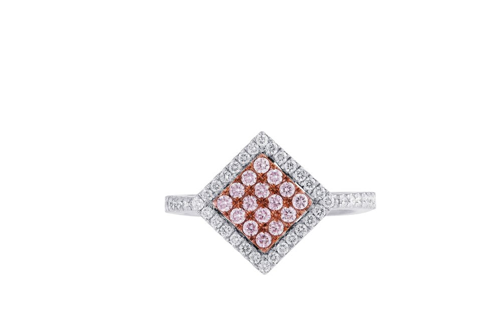 Pink Diamond SQ Ring